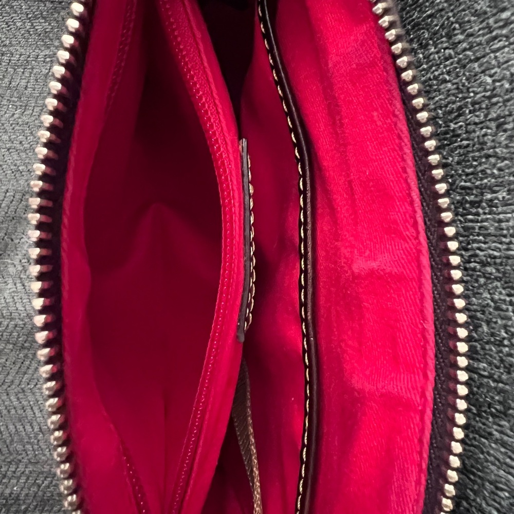 Dooney & Bourke Burgundy Croc Embossed Crossbody Bag - Picture 7 of 10